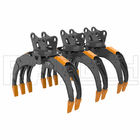 Hydraulic Excavator Rotating Log Grapple, Log Crane With Grapple With Long Using Life